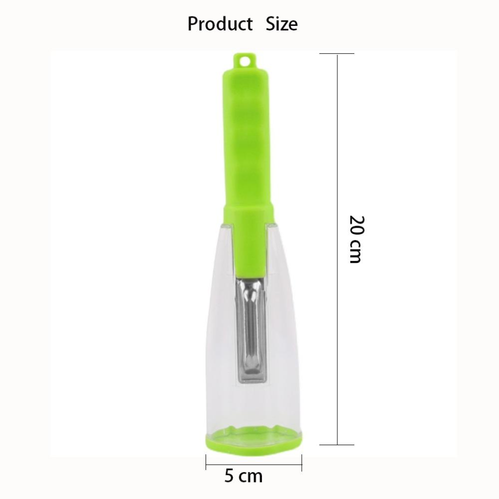 Green Vegetable Peeler with Container Fruit Peeler Easy to Use Kitchen Peeler  Kitchen