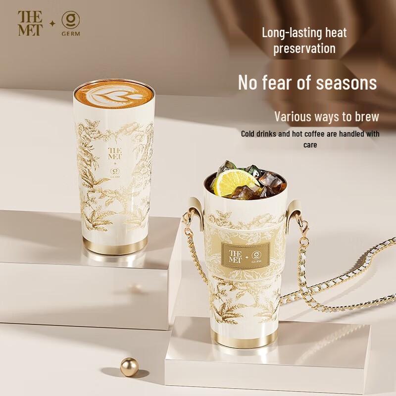 GERM x THE MET Happy Plum Blossom Rhombus Coffee Cup 390ml