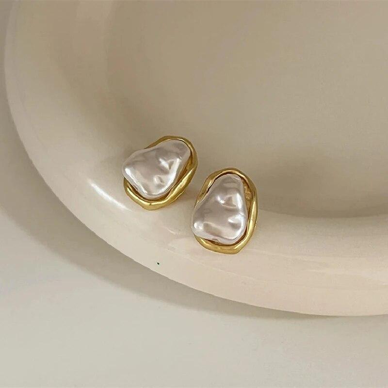 1 пара преувеличенных длинных женских серег в ретро-стиле, с богемным темпераментом, из сплава с имитацией жемчуга