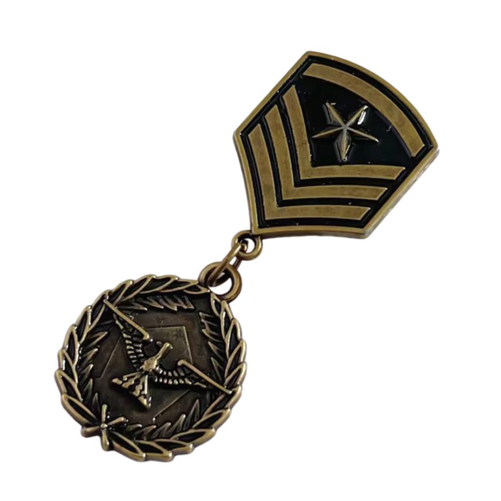 Vintage Medal Odznaka Entuzjasty Militariów Wartość Historyczna Kolekcjonerska Emblemat Odznaka Metalowa Przypinka na Ubrania Dekoracja