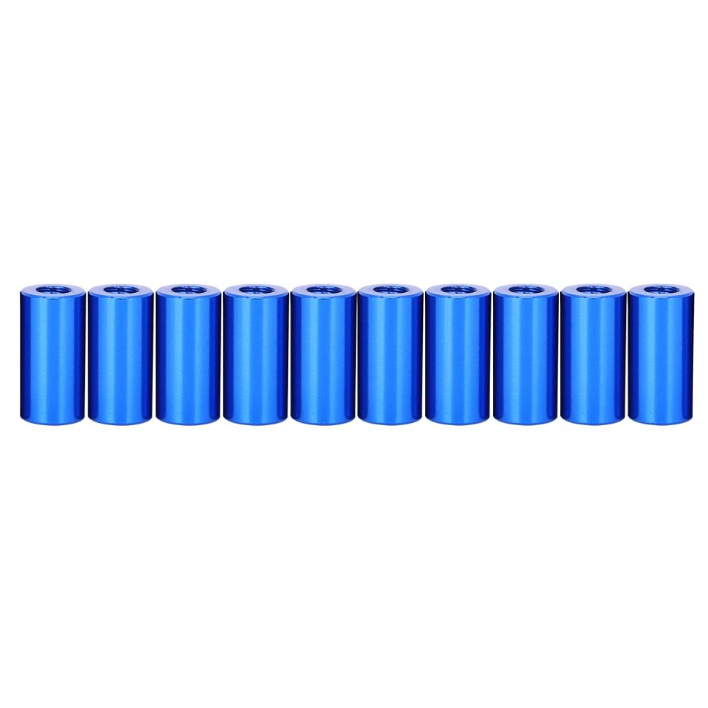 10Pcs M3x10 Round Aluminum Standoff Column Spacer Stud Fastener Rods Mazarine
