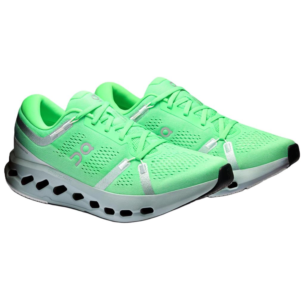 On Cloudsurfer 2 Sports Daily Wear Durable Breathable Lightweight Running Shoes Men Sneakers Green Silver 3MF10125166