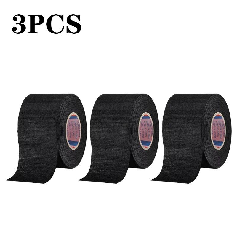 1-20PCS Automotive Wiring Harness Tape Electrical Heat-resistant Insulation Tape Automotive Electrical Line Fixing 50/15/9 Width