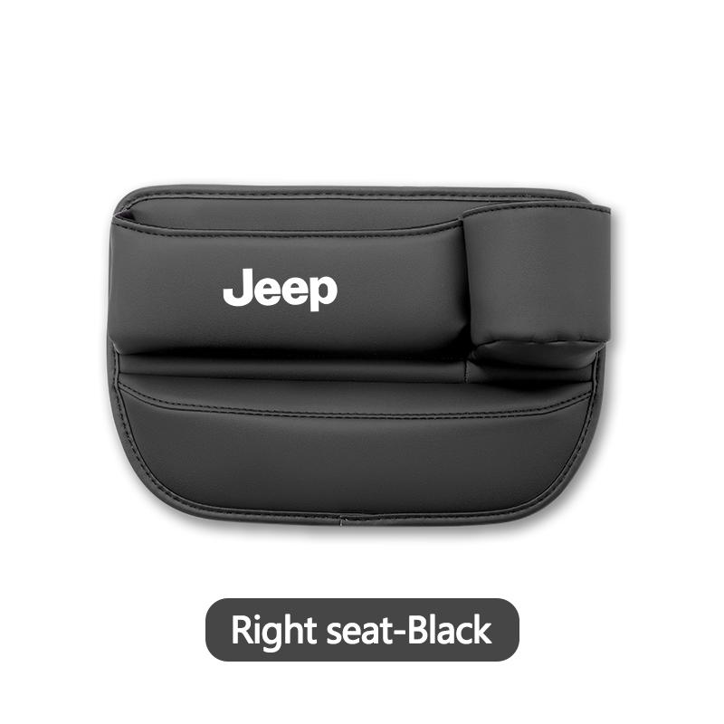 Leather Car Seat Gap Storage Box Gap Side Storage Box for Jeep JPB Renegade Wrangler JK Compass Grand Cherokee Gladiator