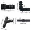 8Pcs Drip Irrigation Straight Fittings Barbed Locking Butt Joint Connectors 16mm Drip Tape Tubing Sprinkler Systems