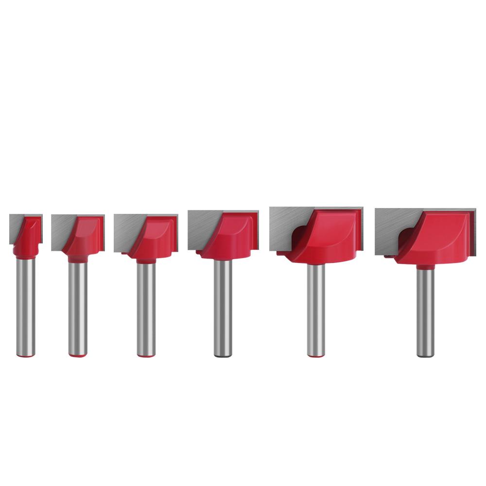 Sada frézovacích bitů z wolframové oceli s plochým dnem pro CNC router pro obrábění dřeva, 6 typů