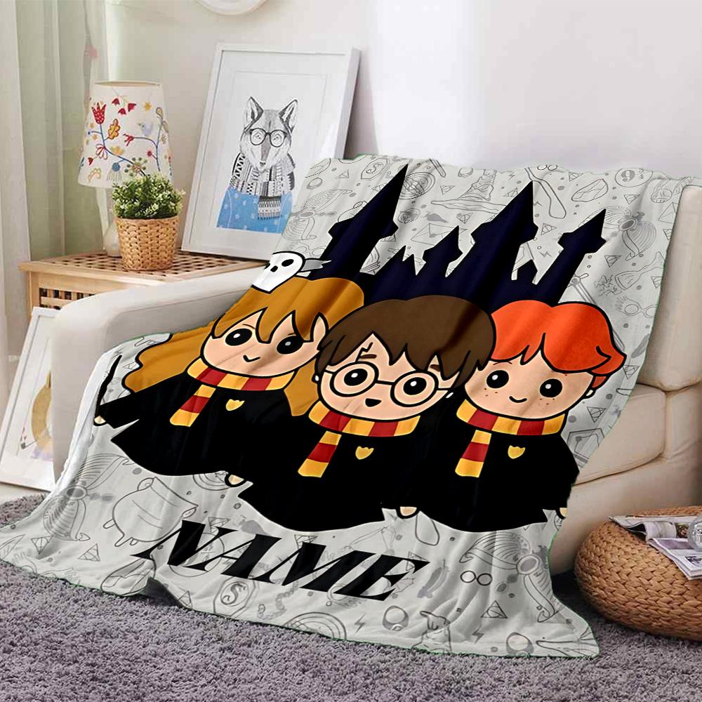 Custom Name Magic Wand Legend blanket for Couch & Bed, Plush Cozy Fuzzy Blanket Super Soft & Warm Blankets for Fall and Winter. 090883