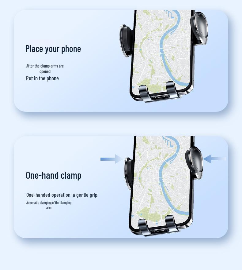 D6 Auto Lüftungsschlitz Handyhalterung - Premium Mechanische Halterung für Navigation