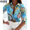 Women's Fashion Casual Spring Autumn Long Sleeve POLO Neck Blouses & Shirts