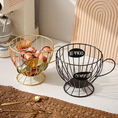 Hollow Coffee Capsule Storage Racks Home Sundries Organize Metal Holders Living Room Candy Shelf Kitchen Small Items Iron Rack
