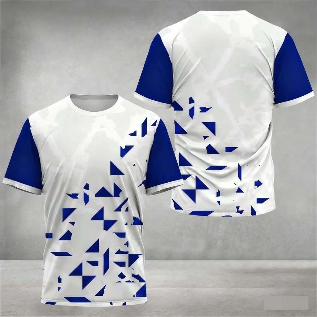 Summer, Outdoor Sports, Men's T-shirt, 3D Printing Design, Mountaineering, Trail Running,Casual Fashion,Quick Dry and Breathable