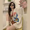 American Style Vintage Large Size Cotton T-Shirt Women's Retro Short Sleeve Summer Top Casual Loose Fit Round Neck Tshirts