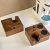 51/54/58mm Espresso Tamping Station Wooden Adjustable Coffee Tamper Stand Square Coffee Tamper Holder