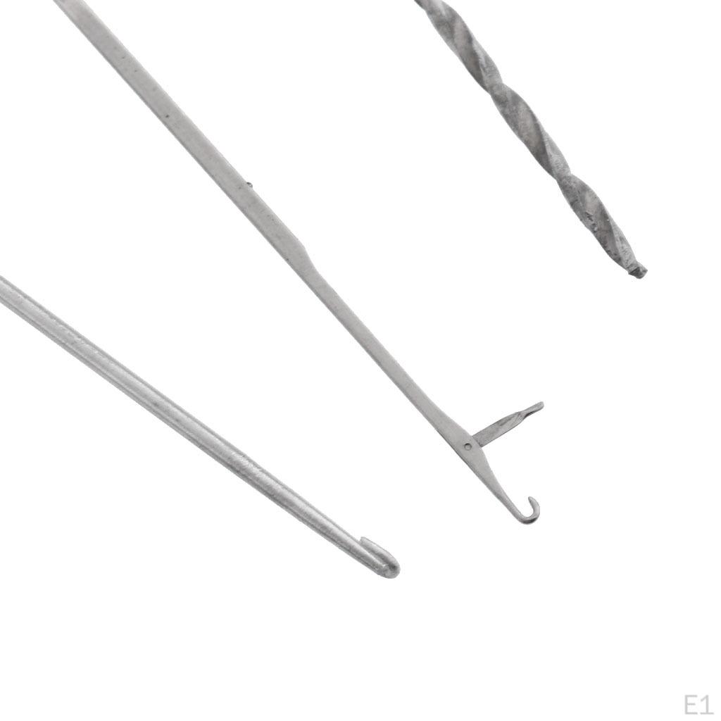3Pcs Fishing Tool Set, Stringer Drill Hooks Boilie , 3 In 1 Rigs