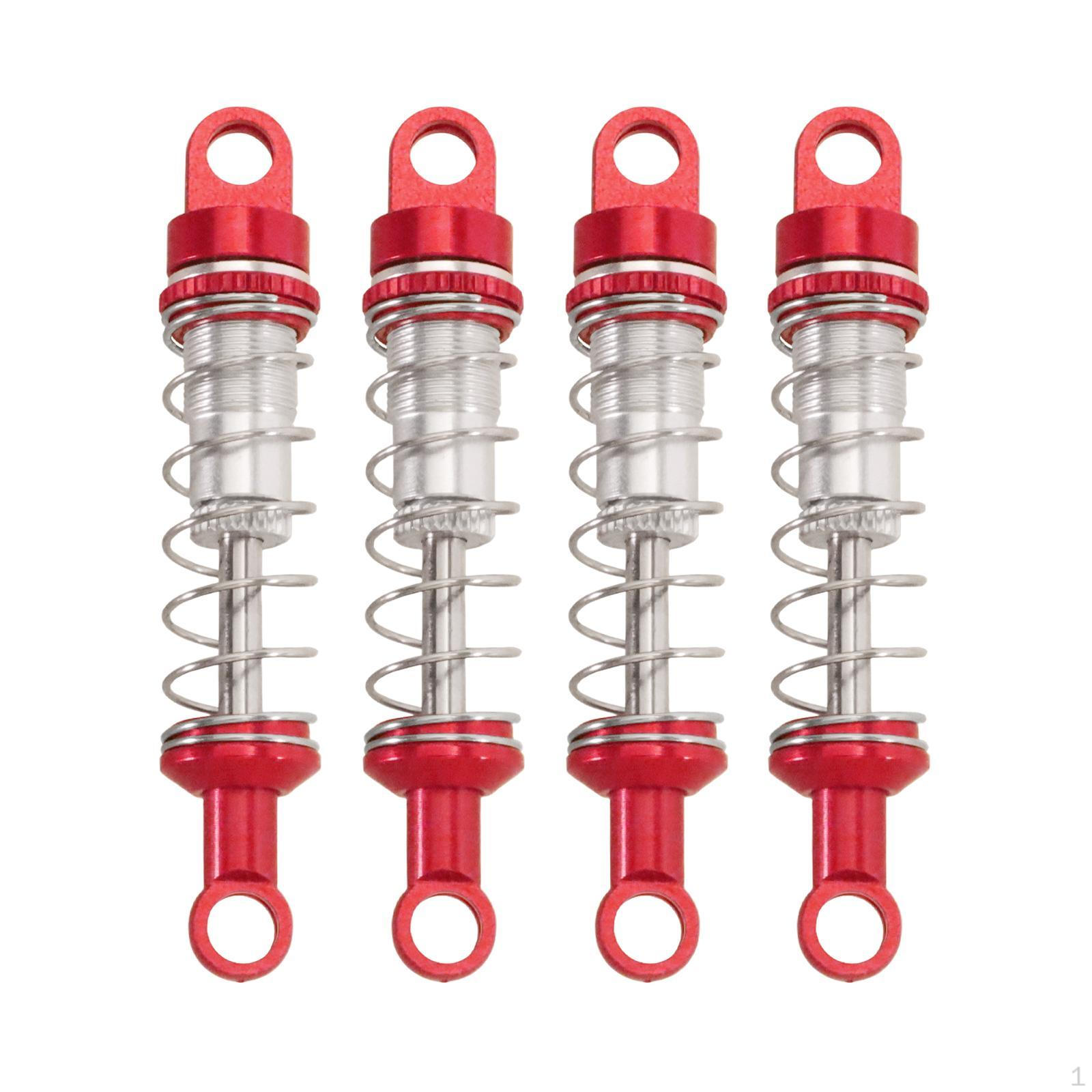 

4 Pack RC Car Shock Absorbers for MN99sv2 MN82 MN98V2 D90 1:12 Scale червоний