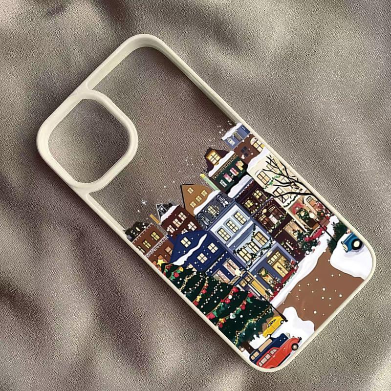

Christmas Town Healing Art Print Phone Case for iPhone 17 16 15 14 13 12 11 Series Pro Max Plus Double Layer Protection iphone 13