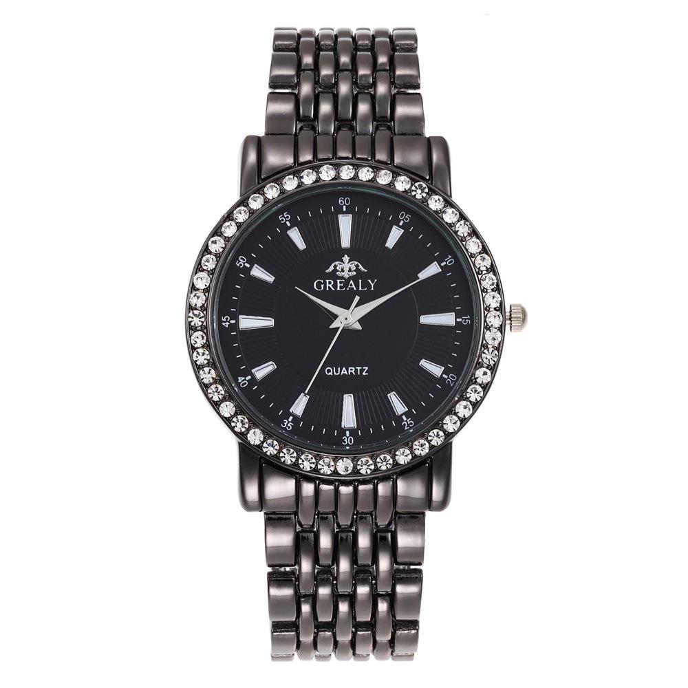 

Fashion Casual Women s Rhinestone Watch with Alloy Band