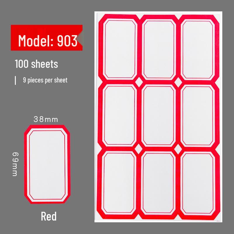 Self-Adhesive Label & Name Stickers for School & Warehouse Classification