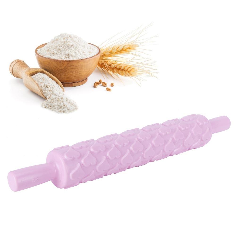 Non-Stick Pattern Rolling Pin 3D Pattern Cookie Rolling Pin Fondant Rolling Pin Cookie Dough