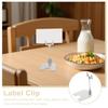 6Pcs Sturdy Retail Countertop Sign Holder Clips for Table Number Card Place Card Menu Pricing Display Bread Label Clip Holder