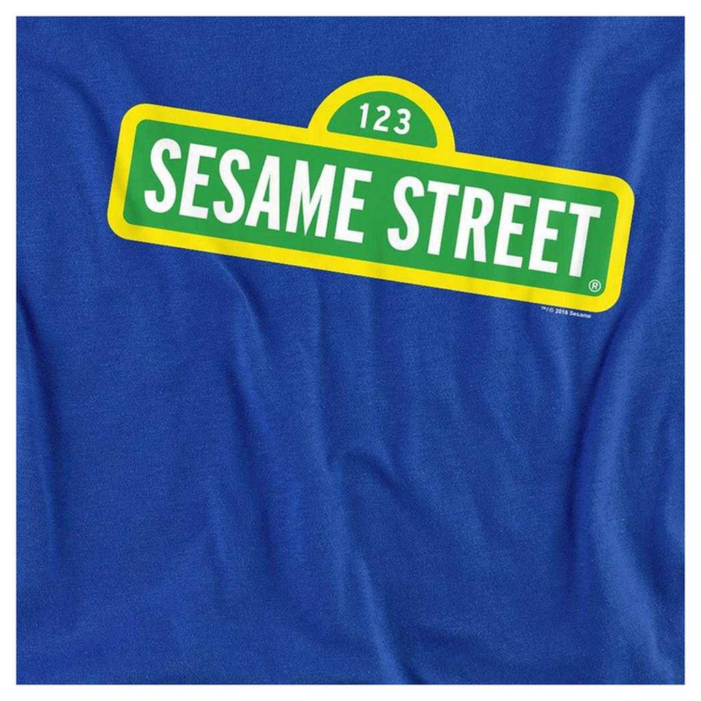 Sesame Street Unisex Adult Logo Long-Sleeved T-Shirt
