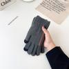 Thickened Knitted Woolen Gloves Touchscreen Full Finger Gloves Fashion Men Knitted Gloves  Sports