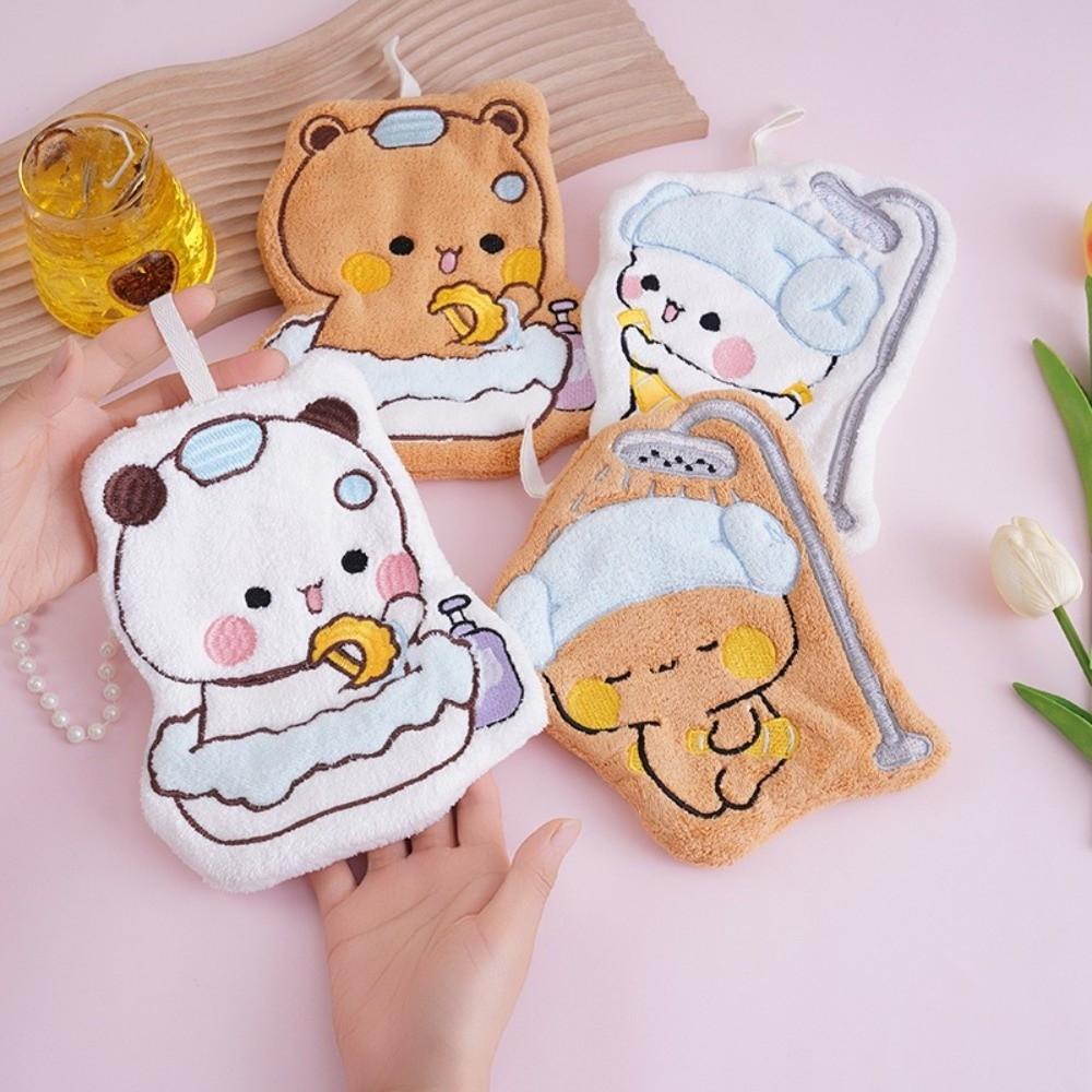 Double Layer Hand Towel Bubu Dudu Bathroom Hand Cloth New Kitchen Cleaning Rag