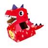 Papierové kostýmy hlavy dinosaura Hračka DIY Nositeľné Interaktívne Kartónové Kostýmy hlavy dinosaura pre