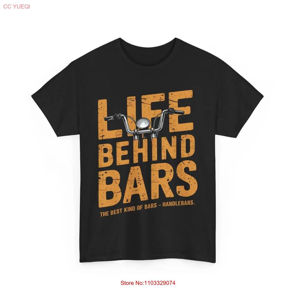 Life Behind Bars T Shirt Perfect Birthday for Motorcycle Lovers vintage Washed Soft designer clothes Slightly graphic Versatile