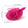 Women Fascinator Hat And Lace Gloves Set For Tea Party Wedding Derby
