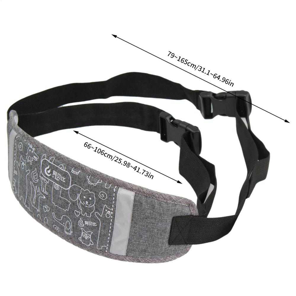 

Motorcycle Harness for Kids Breathable Motorcycle Rear Seat Safety Belt Non-Slip Strap Motorcycle Seat Strap for Kids Reflective серый