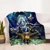 Gothic Style Blanket Ultra-Soft Great for Couch Livingroom Sofa Four Seasons Universal Warmthful Decor Birthday Christmas Gift Blanket
