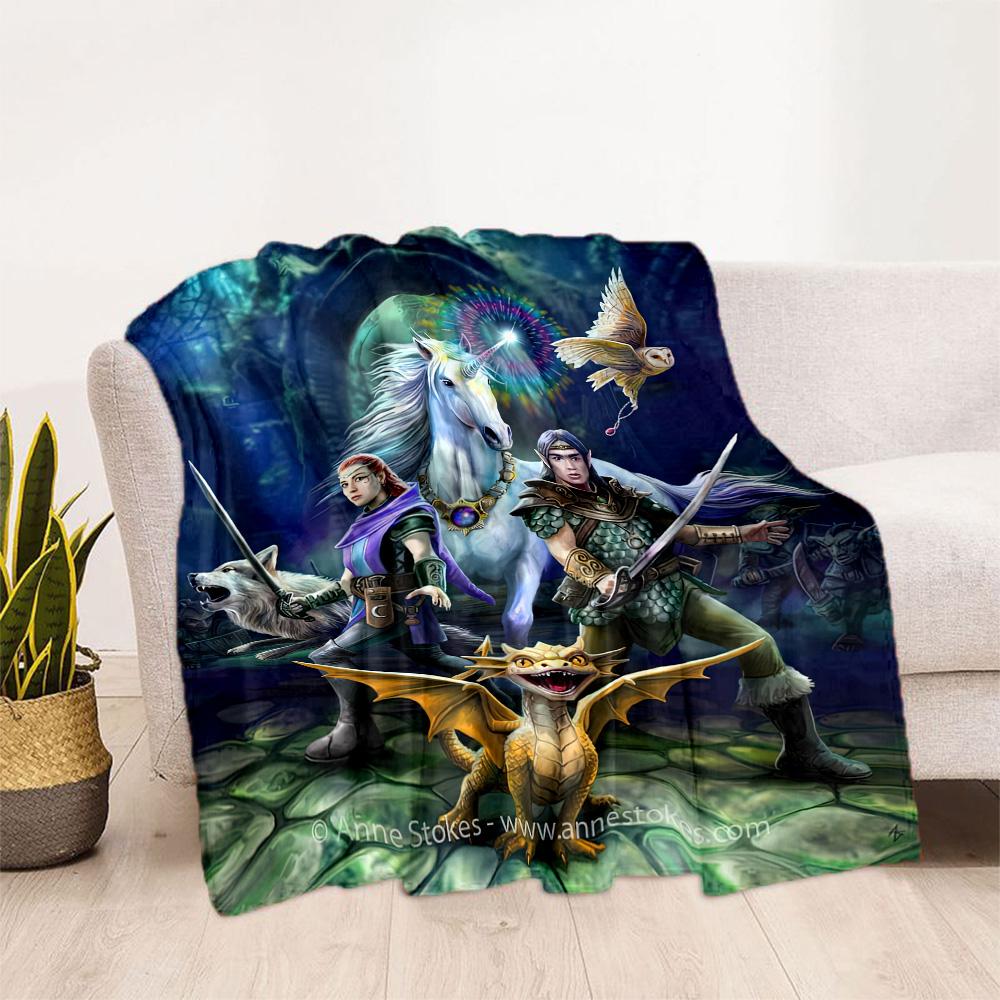 Gothic Style Blanket Ultra-Soft Great for Couch Livingroom Sofa Four Seasons Universal Warmthful Decor Birthday Christmas Gift Blanket