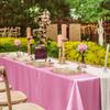 Wedding Party Supplies Satin Table Cloth White Pink Solid Color Table Cover Rectangle Tablecloth
