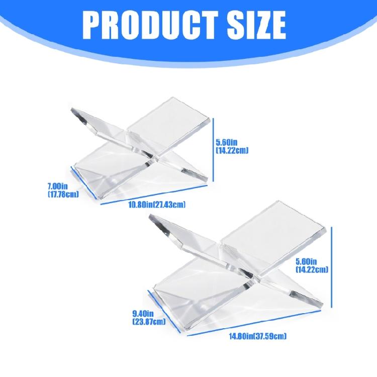 Minimalist Acrylic Book Rest For Desk Or Kitchen Holds Thick Volumes And Magazines Effortlessly
