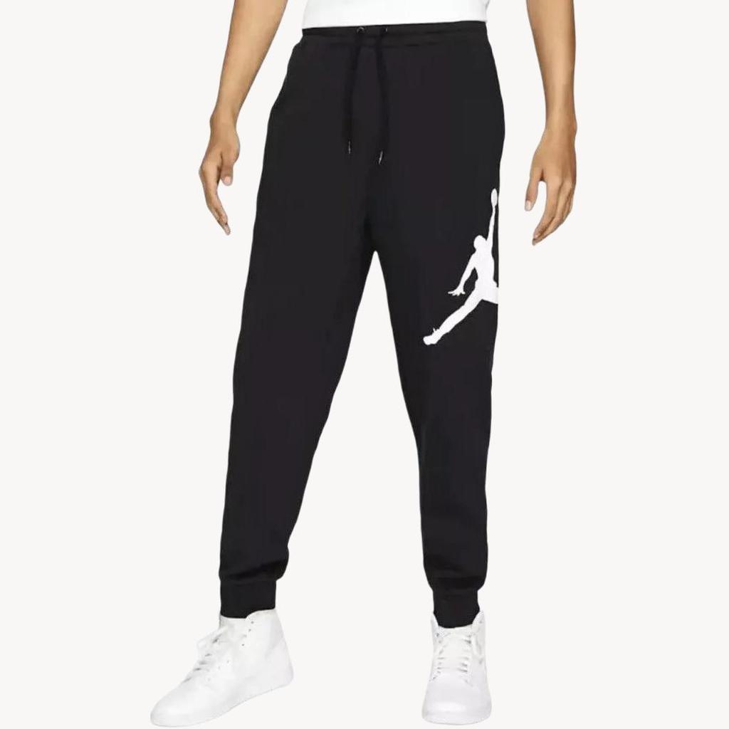Jordan Jumpman Logo Drawstring Cuffed Loose Fit Sweatpants Men pants Black DA6803-010