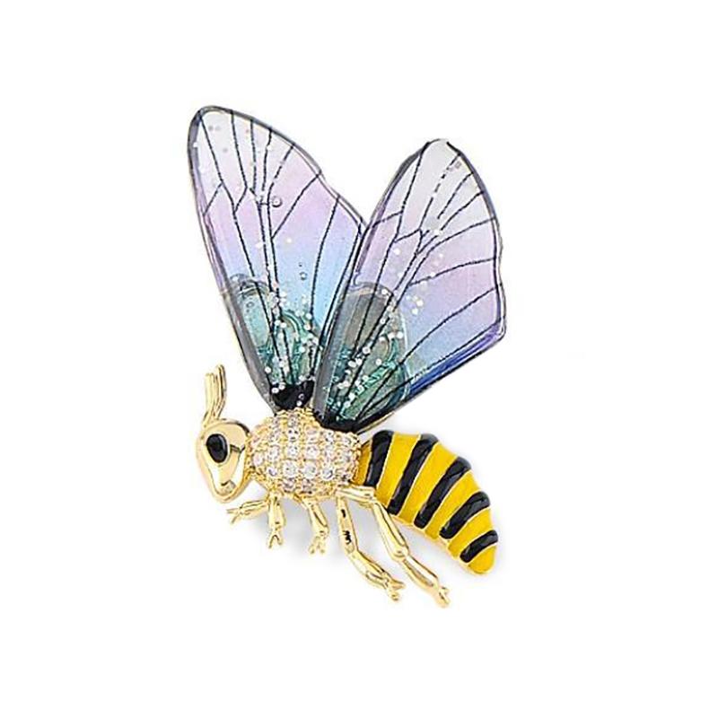 

Брошка «Elf Bee», елітний дизайн, ніша, вишуканий темперамент, аксесуари до костюма фіолетовий