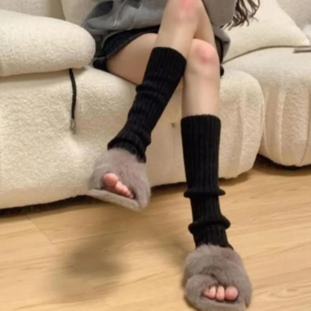 Women s Autumn/Winter Warm Loose-Fit Leg Warmers white