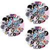 50pcs Waterproof Multi-color Tiktok Short Video App Logo Stickers For Creative Decor