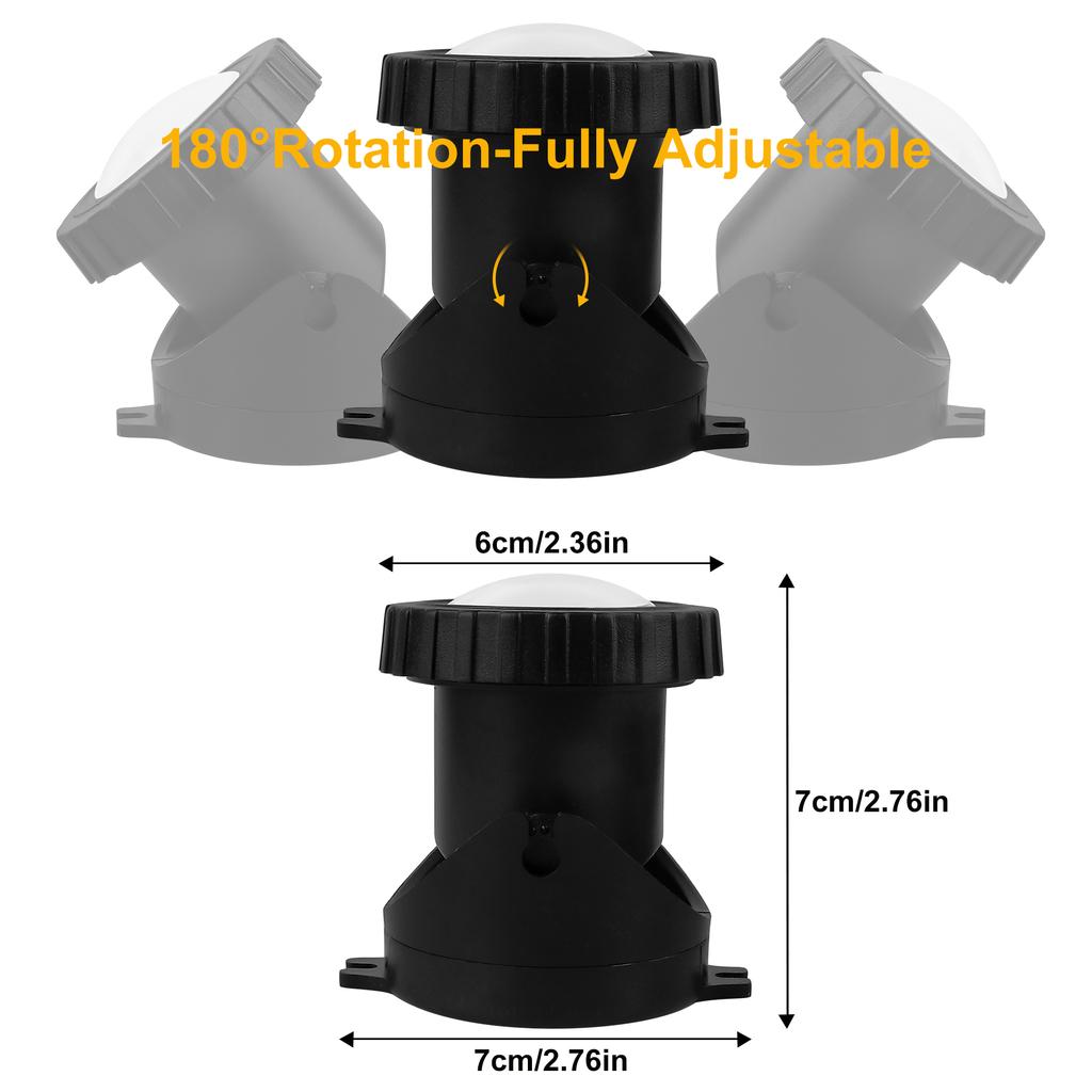 T-SUN Remote Controlled RGB Submersible EU/US/UK Plug Underwater Light Outdoor Vase Bowl Garden Fish Tank Decoration Lawn Lamp