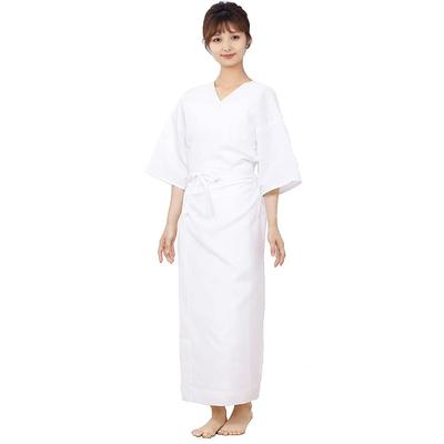 KYOETSU Washable Undergarment Kimono All Year 01 Women's Slip, White, Round, (L)