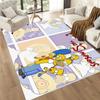 Simpsons Family Adventure Square Rugs Are a Great Choice for Living Rooms, Bedrooms, Home Décor, and As Gifts.