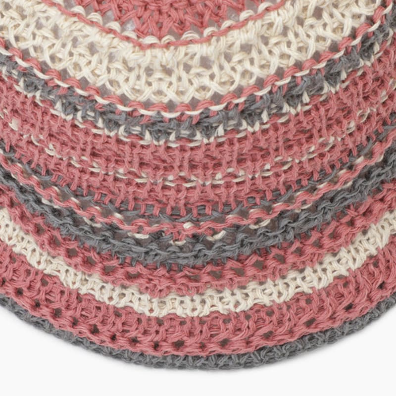 BENETTON Striped Crochet Hat_BCCP54531BR