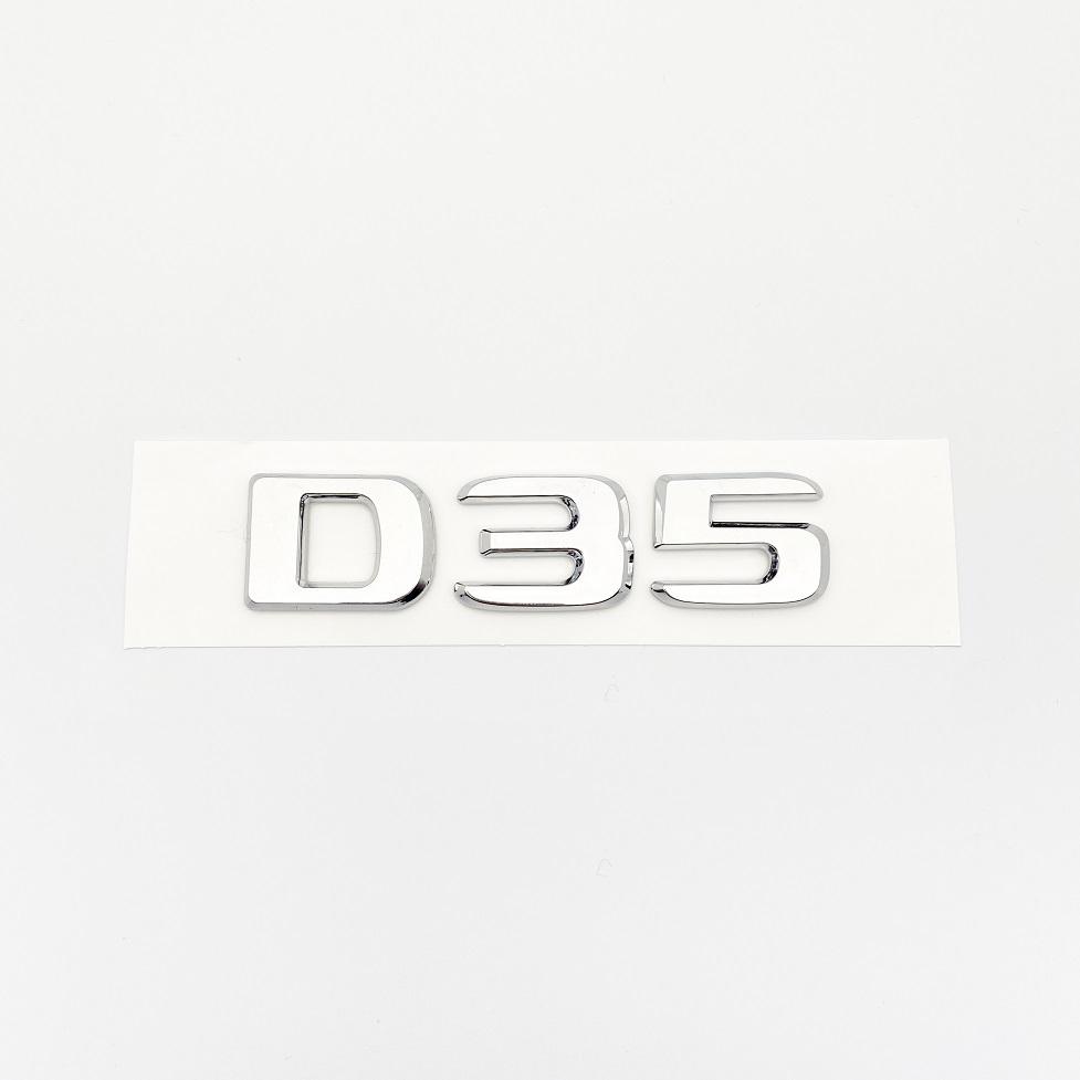 550G 4X4 850 550 D35 B40 D6S B63 3D Letters Chrome Silver Emblem Sticker For W464 Series Car Fender Trunk Rear Badge Sticker
