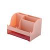 Desktop Storage Box Pen Holder Stationery Cosmetics Lipstick Organizer With Drawer Roomy Debris Storage Office Home