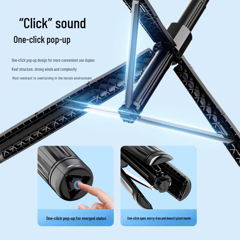 FO1 Selfie Stick & Face Tracking Tripod: 1.9M Universal Mobile Phone Gimbal for Live Streaming & Travel