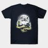 Asian Size Men Print T-shirt Pixie Dust Road No-Cut Heat Transfer Print Cotton Tshirt
