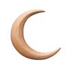 Wooden Moon Handmade Hair Stick Hairpin Hair Fork Clip Comb Ladies Crescent-shaped Personality Thick Hair Clip Styling Tools