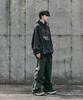 Loeolingladeu Flare Cargo Pants Khaki