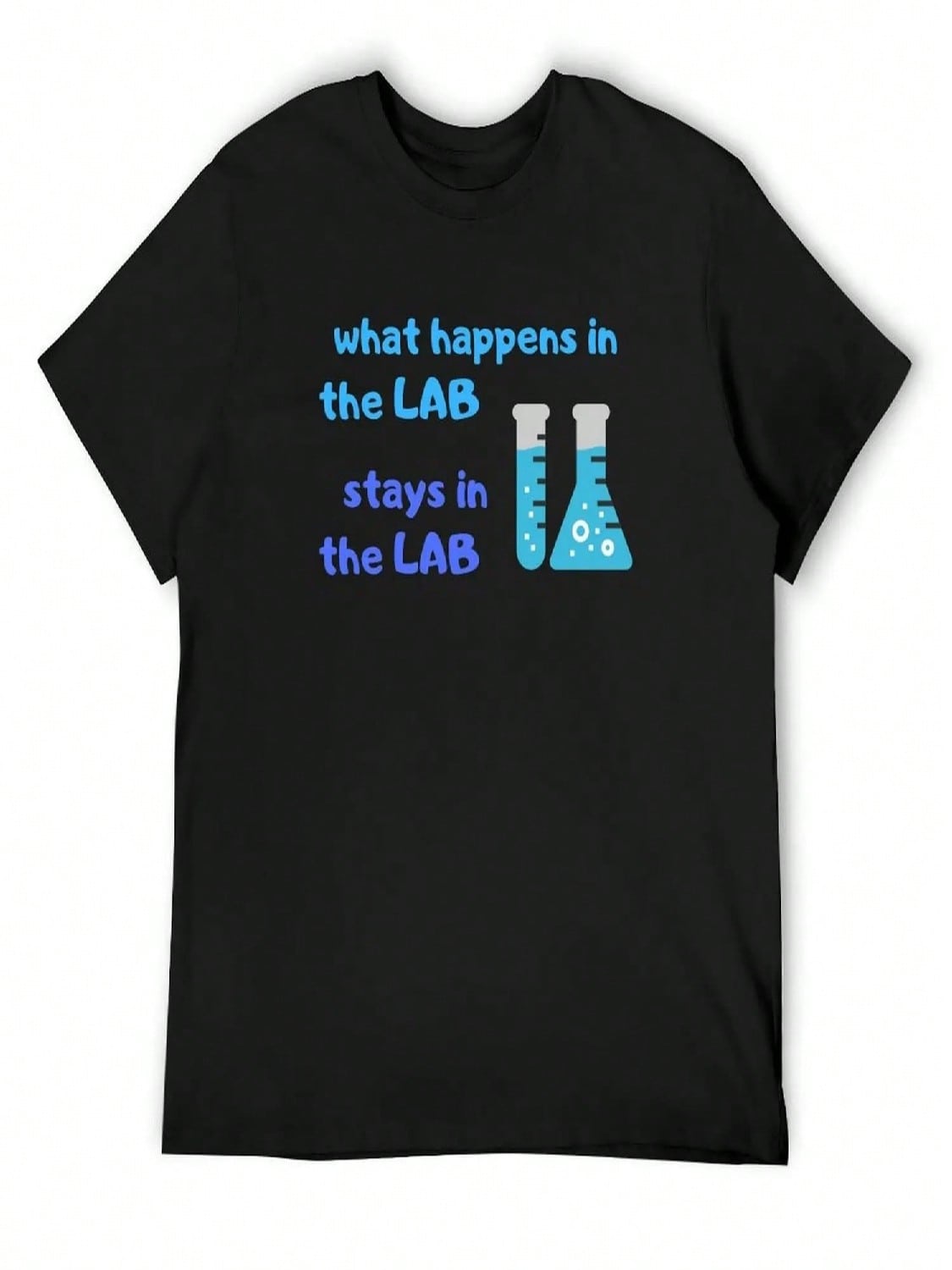 What Happens In The LAB Stays In The LAB FUNNY Test TubesMicrobiology T-Shirt Summer Shirt Heavyweights Compression Shirt unisex S разноцветный